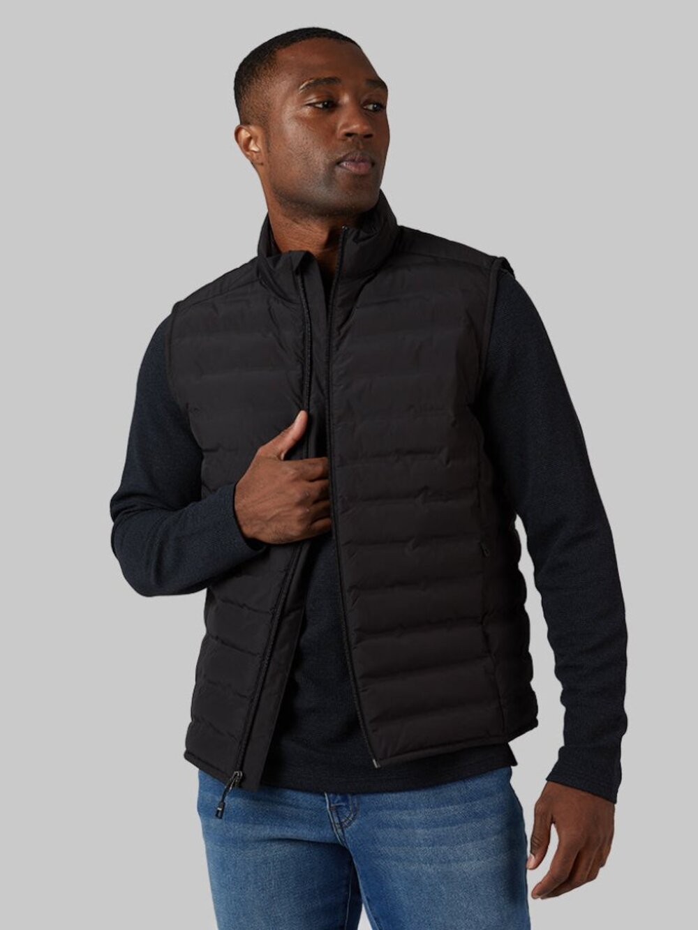 32 Degree Heat Down Filled Black Vest